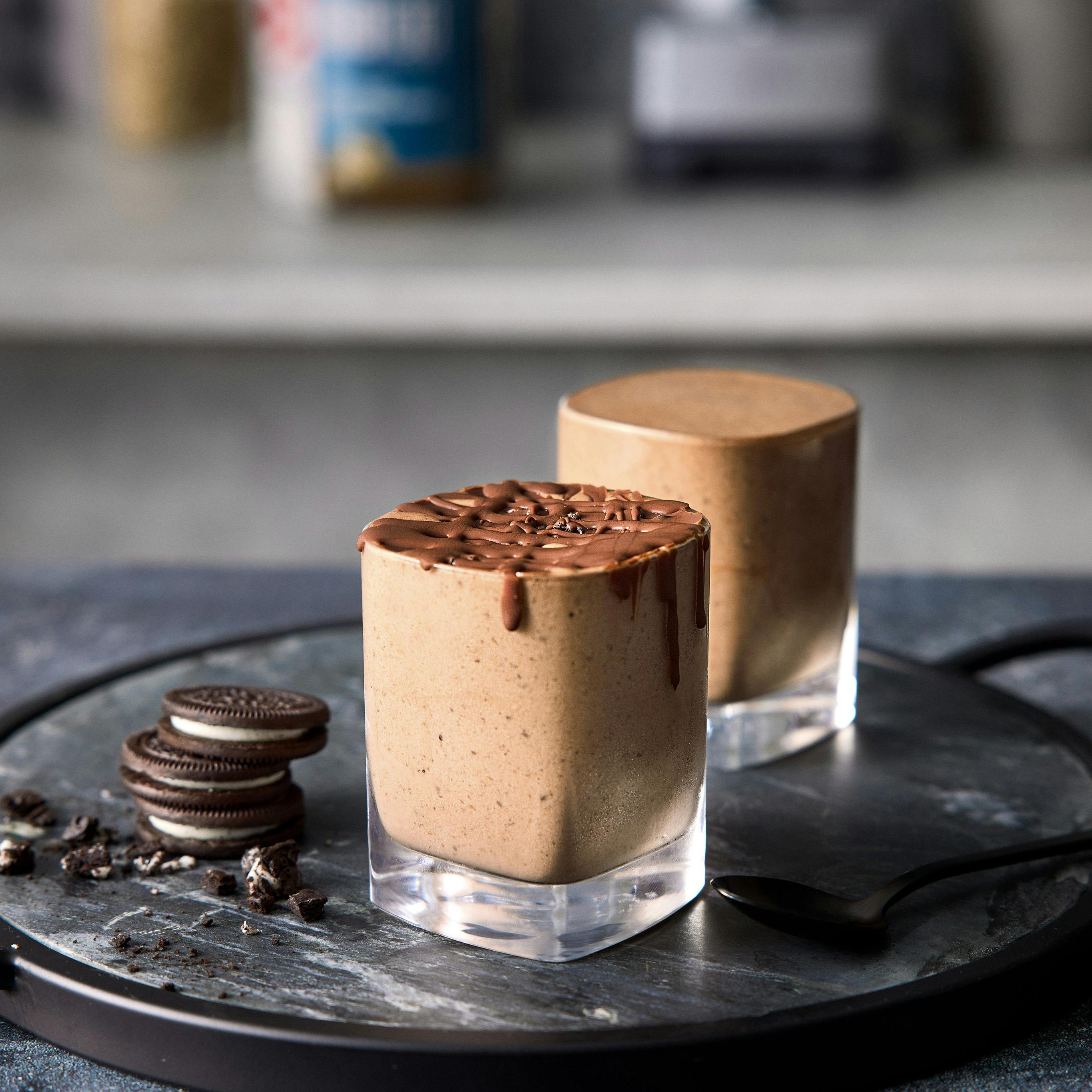 Chocolate Covered Cookies & Cream Protein Smoothie Bowl