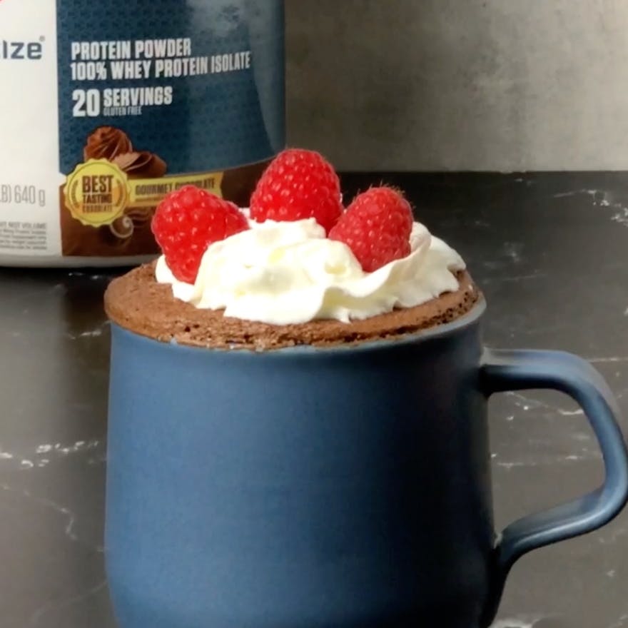 Double Chocolate Protein Mug Cake
