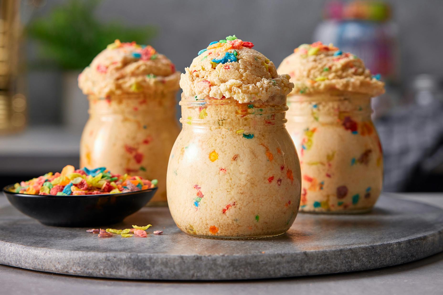 Edible Birthday Cake Protein Cookie Dough