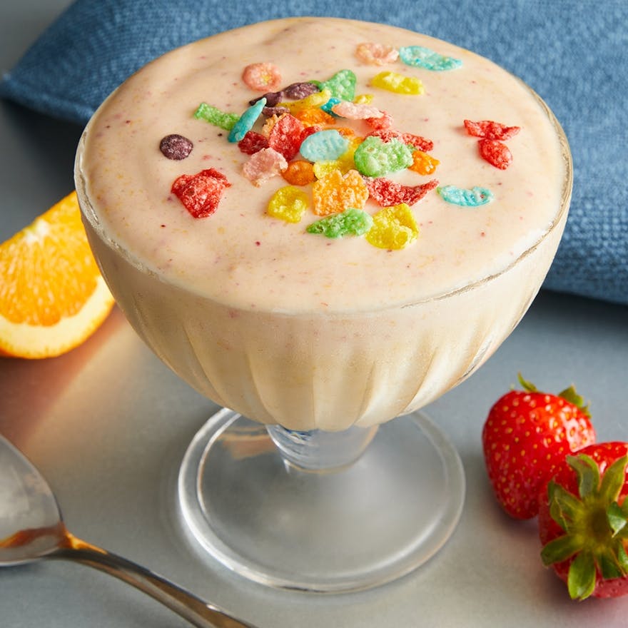 ISO100 Fruity Pebbles Smoothie Bowl