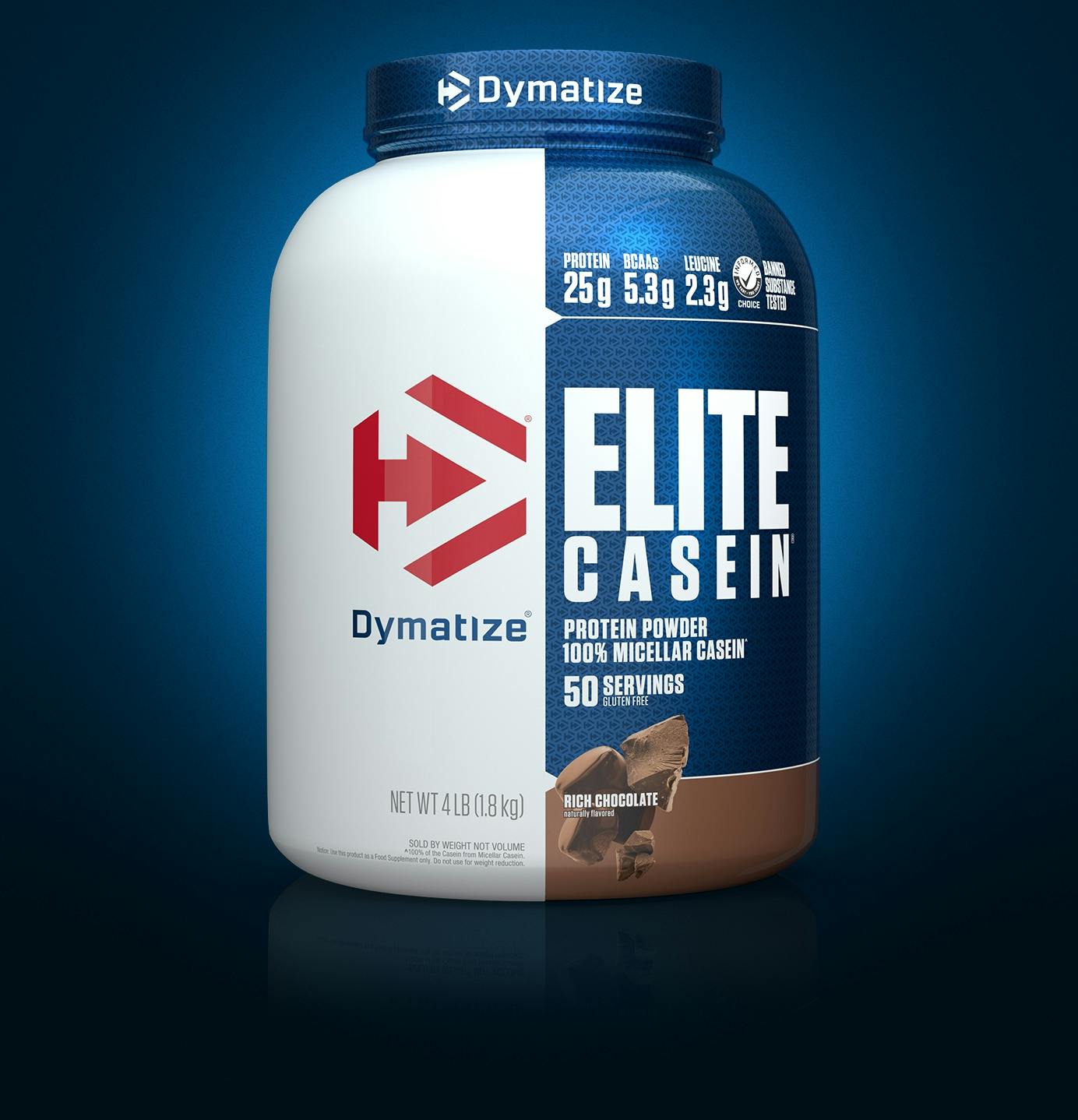 A single tub of Dymatize Elite Casein.