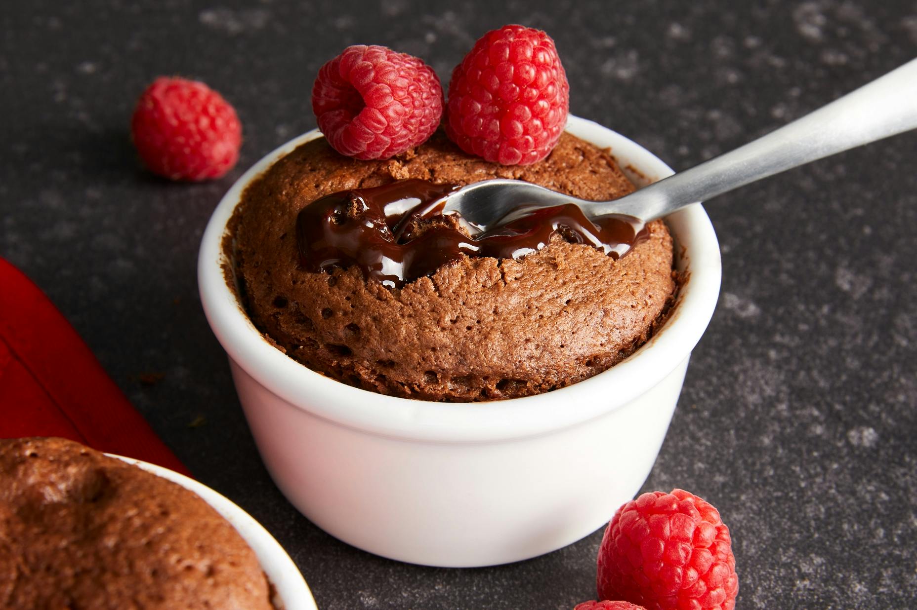 Protein Chocolate Molten Cake
